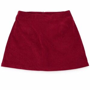 Halara Womens Medium Maroon Ribbed Mini Skort Golf